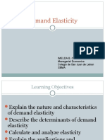 Demand Elasticity: Imelda B. Cueto Managerial Economics Colegio de San Juan de Letran Sbma