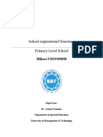 School Orgizational Structure Primary Level School: Blikees F2019189008