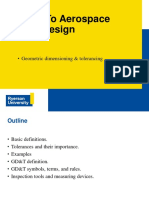 Intro. To Aerospace Eng. Design: - Geometric Dimensioning & Tolerancing