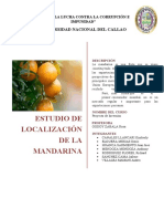 Estudio de Localizacion de La Mandarina