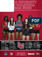 2019 Lamar University Volleyball Media Guide Smaller