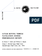 Lunar Roving Vehicle Navigation System Performance Review