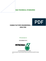 Petronas Technical Standards: Human Factors Engineering - Valve Analysis