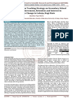 Effect of Animation Teaching Strategy On Secondary School Students' Achievement, Retention and Interest in Climate Change in Lokoja, Kogi State