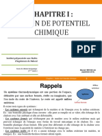 Chapitre I (Potentiel Chimique) 2015