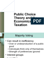 Public Choice Theory and The Economics of Taxation