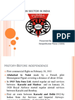 Viation Sector in India: Presented By-Swapnilkumar Pawar (13253)