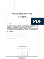 Procedimiento de Transporte de Personal