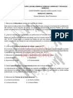 CUESTIONARIO D Laboral - SEGUNDO Parcial PDF