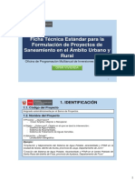 Ficha Estandar Saneamiento Urbano - Rural PDF