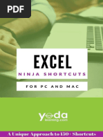 MS Excel Shortcuts PDF Excel Formulas and List