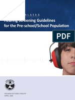 Hearing Screening Guidelines For Pre-School - School Population PDF