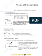 Cours - Math Angles Et Trigonométrie - 3ème Mathématiques (2010-2011) PDF