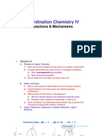 Coordination Chemistry IV: Reactions & Mechanisms