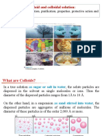 Colloid and Colloidal Solution