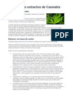 Preparación Extractos de Cannabis