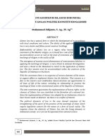 Implementasi Hukum Islam Di Indonesia Sebuah Perjuangan Politik Konstitusionalisme