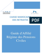 Guide Affilié Régime Des Pensions Civiles 20 Mars 2018