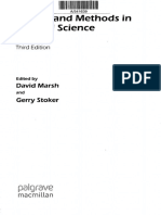 Theory and Methods in Political Science: David Marsh Gerry Stoker