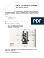 7.total Station Instruments Angle Measurement: Elementary Surveying, 2005 Assoc. Prof. Dr. Sönmez Sayili