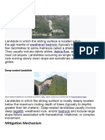 Soil Weathered Bedrock Debris Flow: Mitigation Mechanism