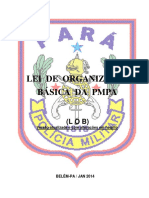 PARÁ. POLÍCIA MILITAR. Lei de Orgnaização Básica Da PMPA