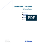 Geobeacon Receiver: Release Notes