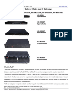 Roip Gateway (Radio Over Ip Gateway) Models: Nc-Mg221, Nc-Mg232R, Nc-Mg320R, Nc-Mg640R, Nc-Mg930R