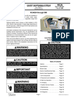 Service Literature KCA024 Through 090: Caution