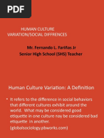 Human Culture Variation