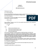 Tolerances As Per en 12493