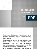 Settlement Commission: Dr. P. Sree Sudha, LL.D Associate Professor