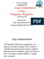 Phase-Lag Compensation Using Frequency Response: Active Learning Assignment On