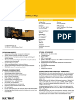 Marine Generator Set: 781 BKW (1047 BHP) at 1800 RPM / 994 BKW (1333 BHP) at 1800 RPM