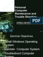 Personal Computer Maintenance and Trouble Shooting: Leonides G. Agravante Ict-Chs NC Ii