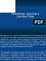 Tendering, Bidding & Contracting