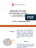 Proyecto de Investigación Cientifica: Dr. Julio C. Bustamante Cabello