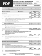 Boletin de Calificaciones