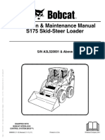 Operation & Maintenance Manual S175 Skid-Steer Loader: S/N A3L520001 & Above