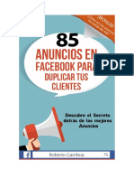 Ebook - 85 Anuncios en Facebook Ads