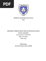 Plan de Area y Evaluación Formativa. 2020