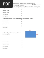 Taller Sobre Area y Perimetro de Figuras Geometricas