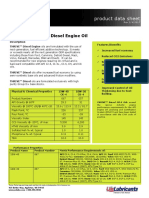 Product Data Sheet: Thrive™ Diesel High Performance Diesel Engine Oil