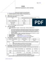 ECDIS - List of Important Parameters or Safety Settings