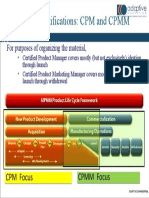 AIPMM Certifications: CPM and CPMM: For Purposes of Organizing The Material