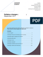 Syllabus Changes International September 2017 PDF