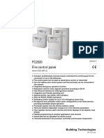 FC2020 Fire Control Panel: Building Technologies