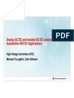 Analog Ac DC and Isolated DC DC Solutions For Automotive Hev Ev Applications Det Tech Day 9-10-18 Mo B