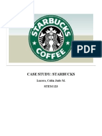 Case Study: Starbucks: Lucero, Colin Jude M. STEM 123