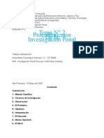 Procedimientos de La Investigación Penal